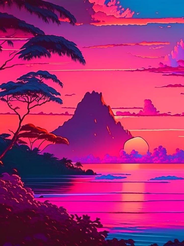 Camiguin Island Sunset Dreamy Landscape 2