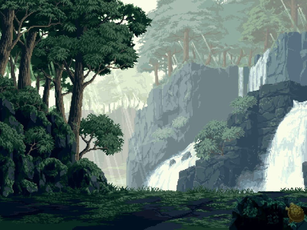 Waterfall In The Forest 1