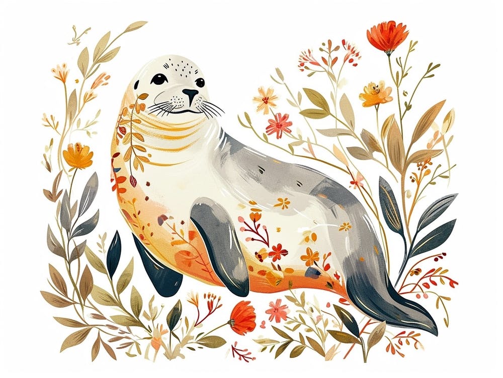 Little Floral Elephant Seal 1