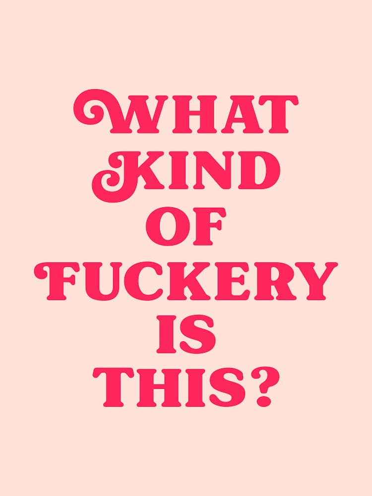 What kind of fuckery is this quote (Pink tone)