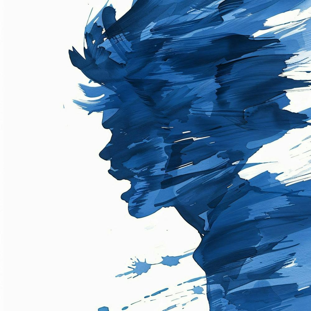Girl With Blue Hair