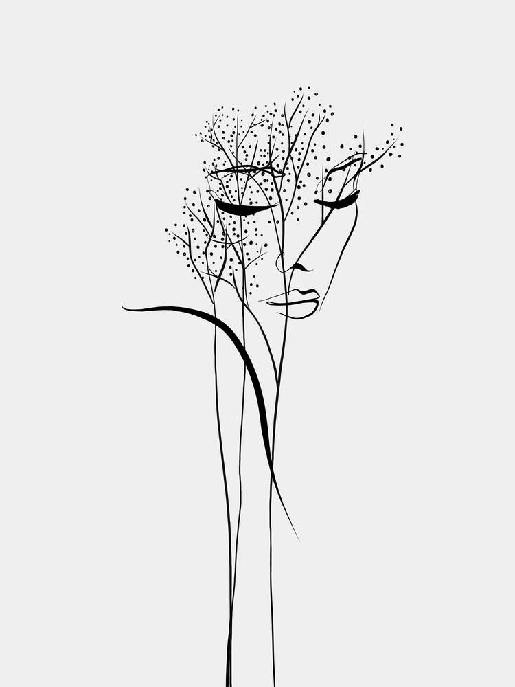 Surrealist Woman Face