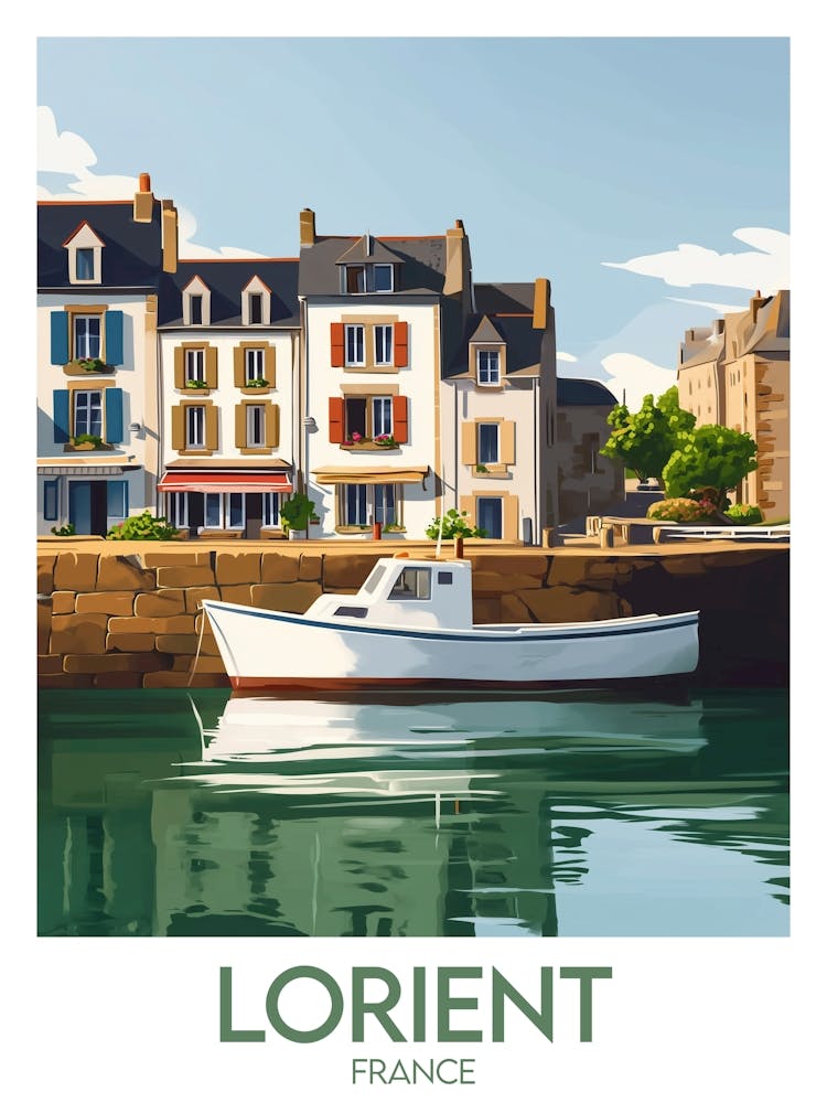 Affiche de voyage Lorient