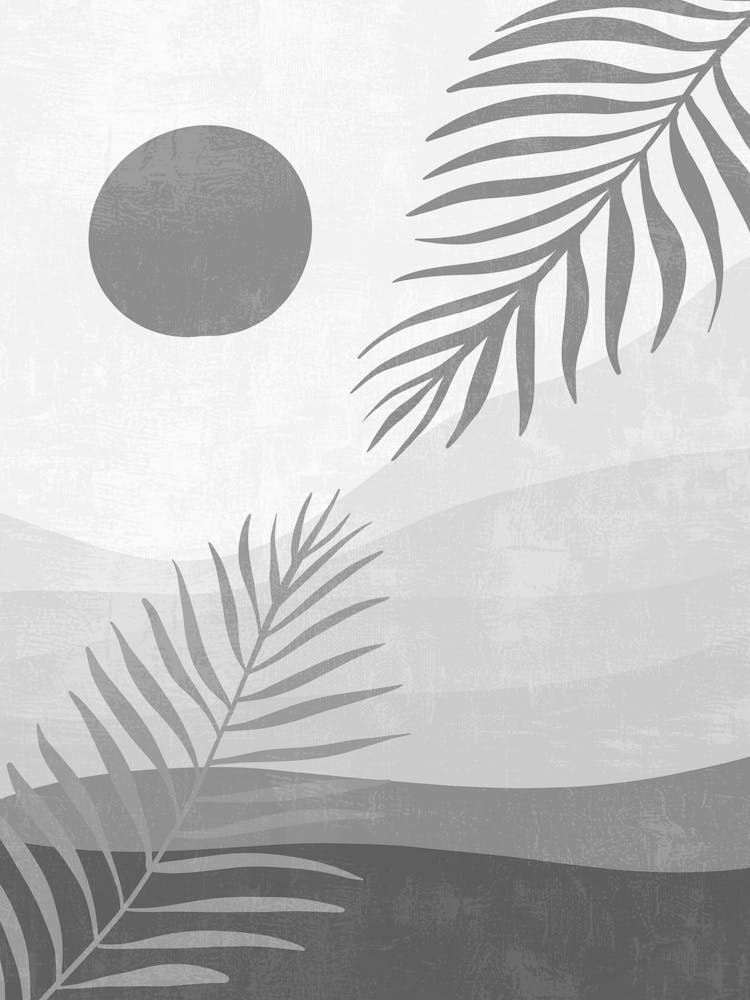 Palm Leaves In The Sun 1