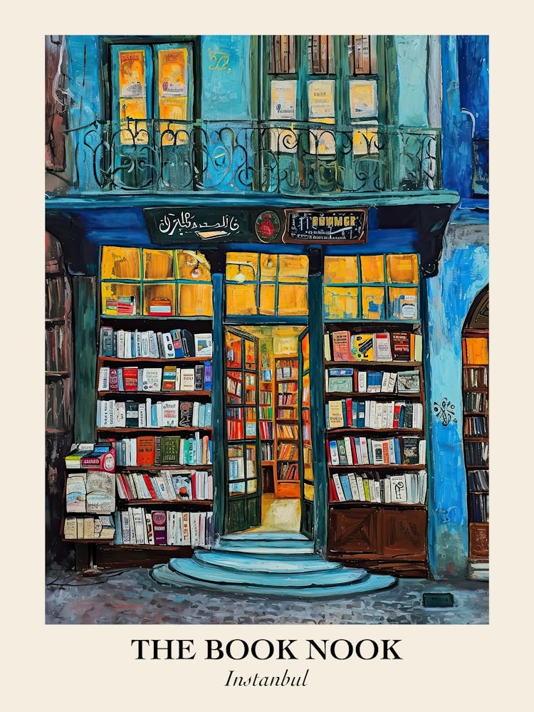 Instanbul Book Nook Bookshop 1 Poster
