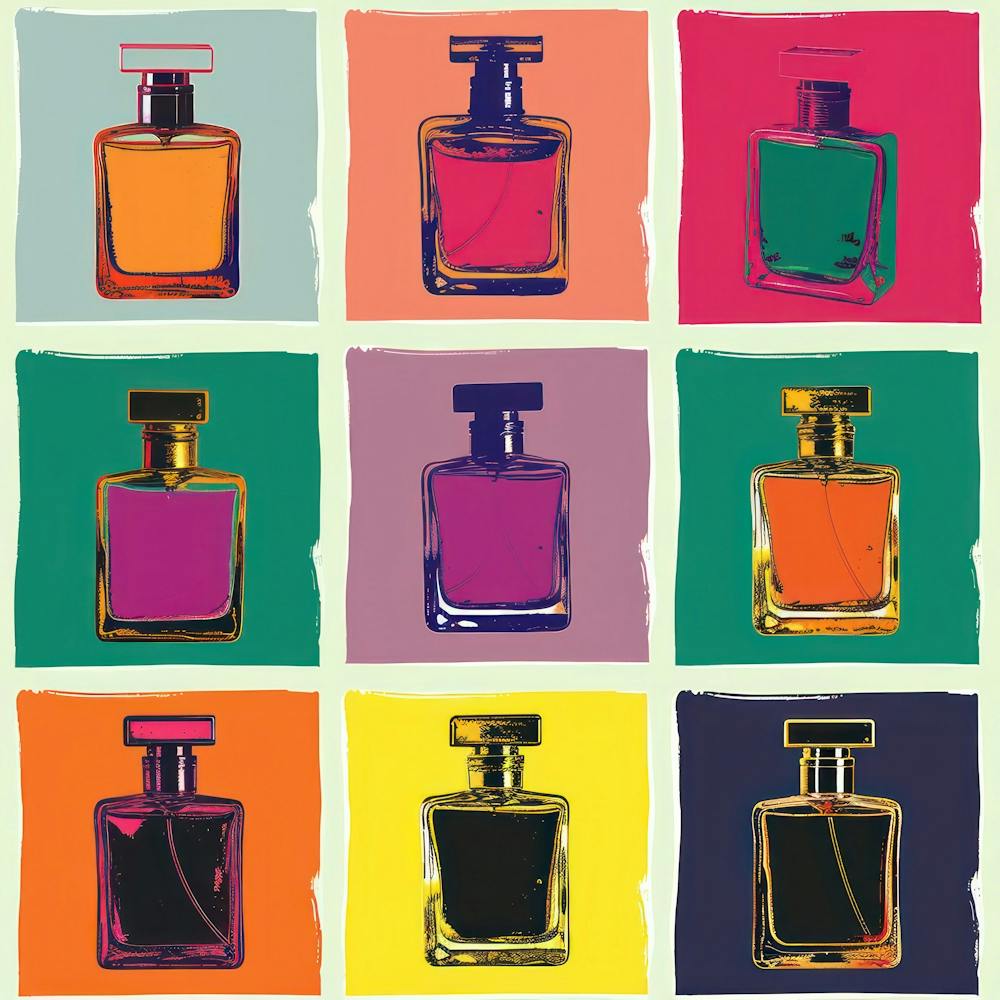 Parfümflasche Pop-Art 1