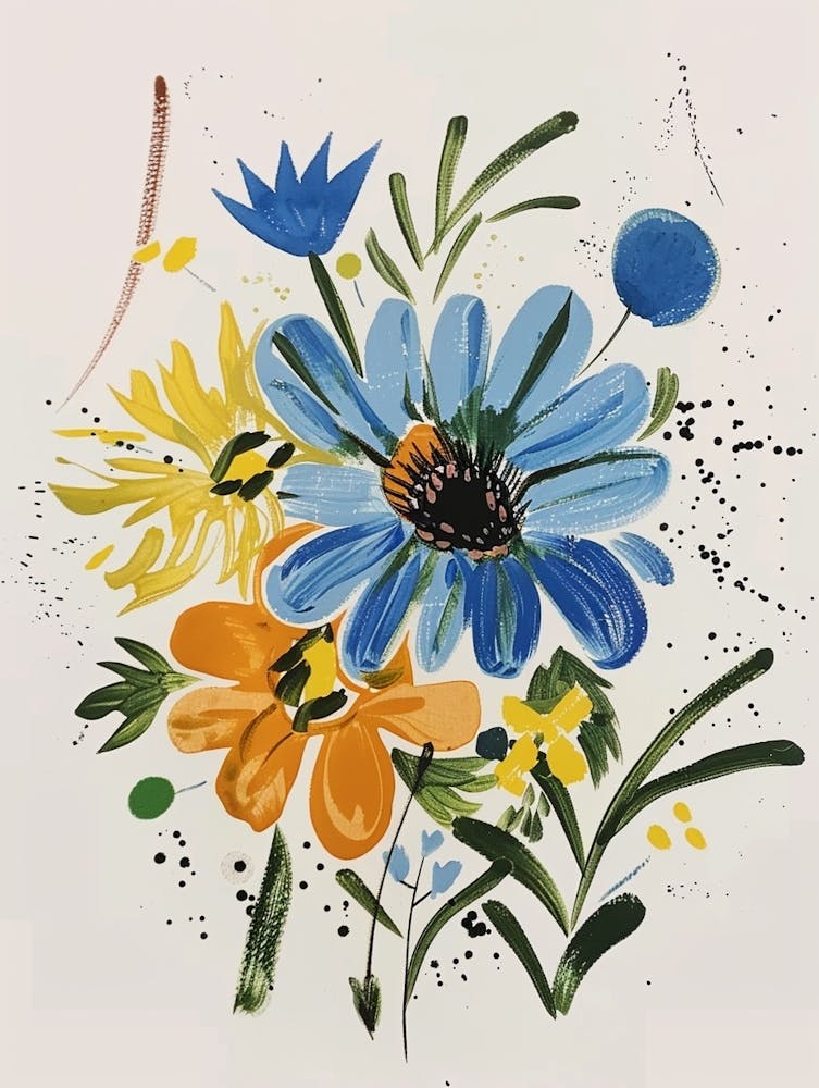 Painted Florals Love In A Mist 2
