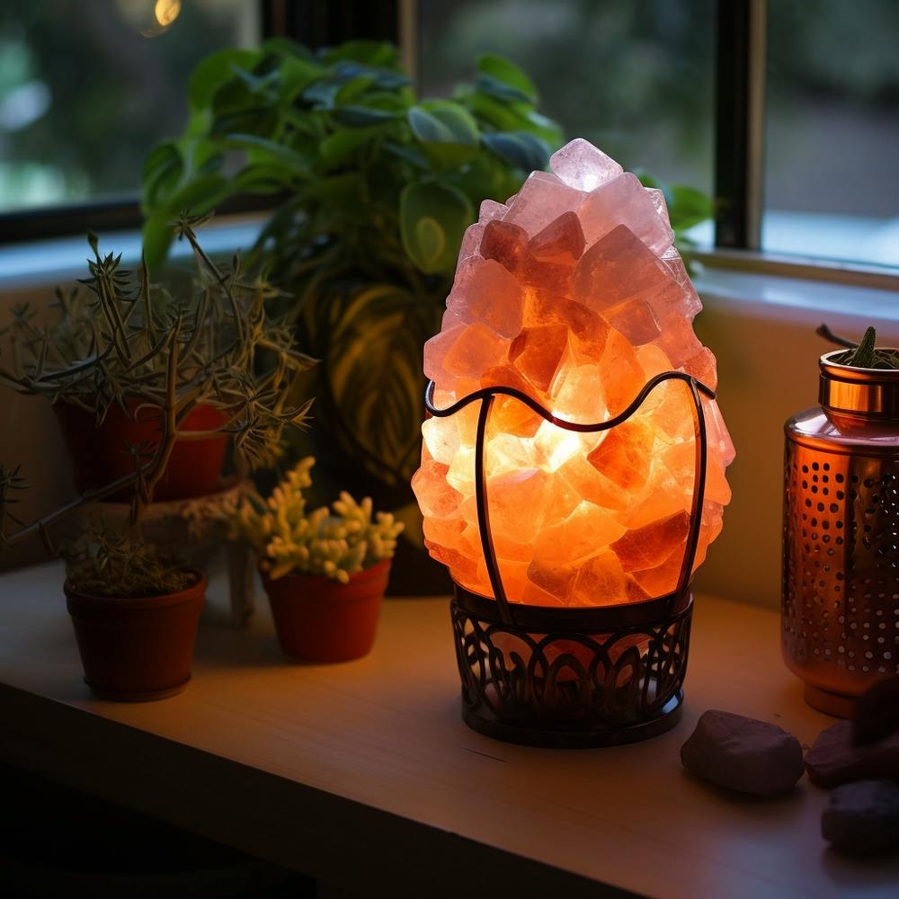 Lamp On A Window Sill