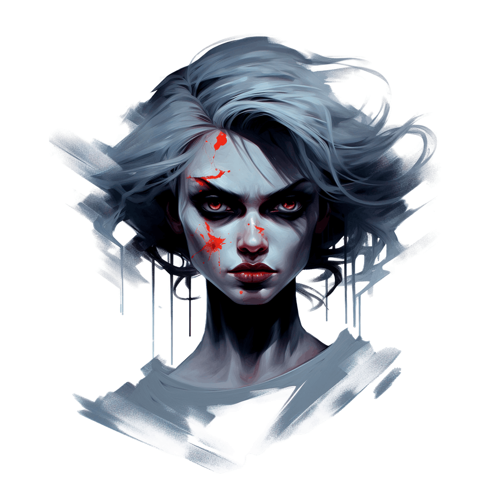 Girl With Blood On Her Face