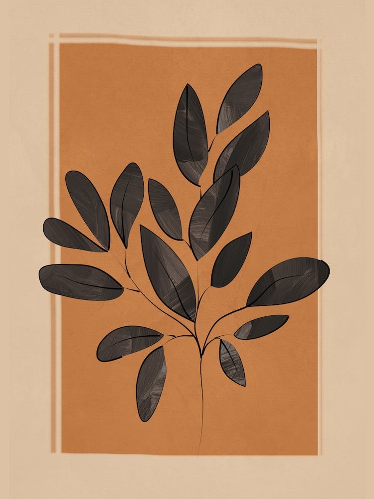 Abstract Art Minimal Plant