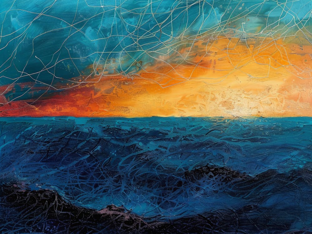 Sunset Over The Ocean 54