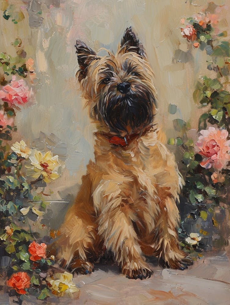 Cairn Terrier Acrylgemälde 1