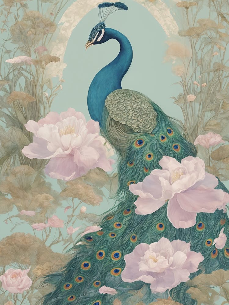 Floral Peacock