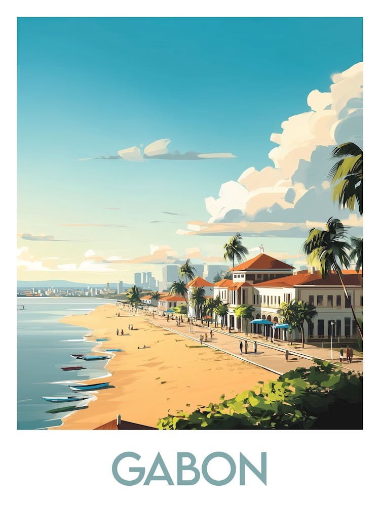 Affiche de voyage Gabon 1