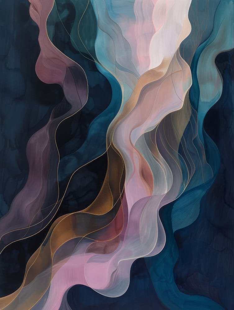 Abstract Wave Painting