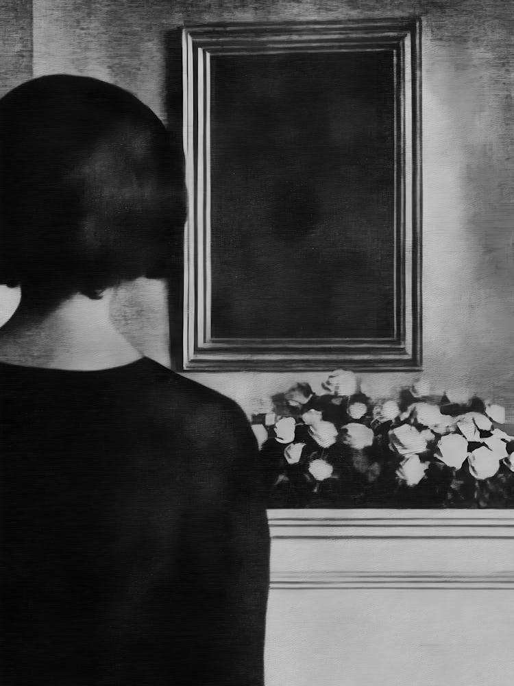 Femme devant un miroir