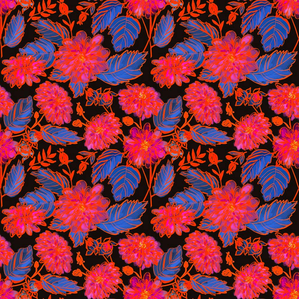Red Chrysanthemums