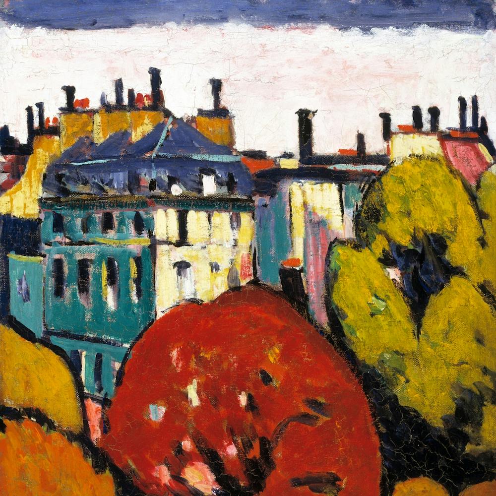 Landscape, Paris, Henry Lyman Saÿen Square