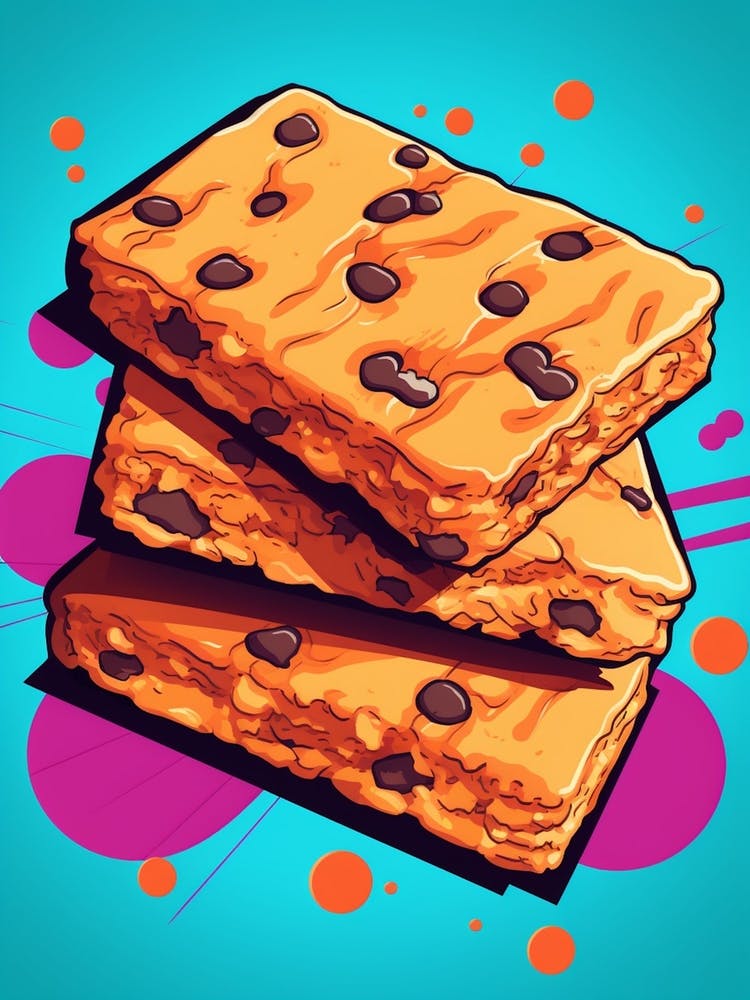 Chocolate Flapjack Pop Art