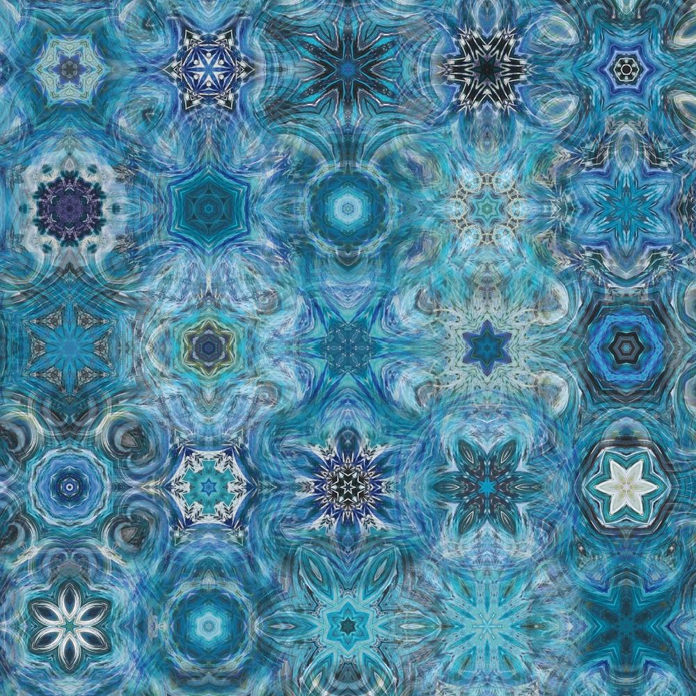 Snowflakes Blue Pattern