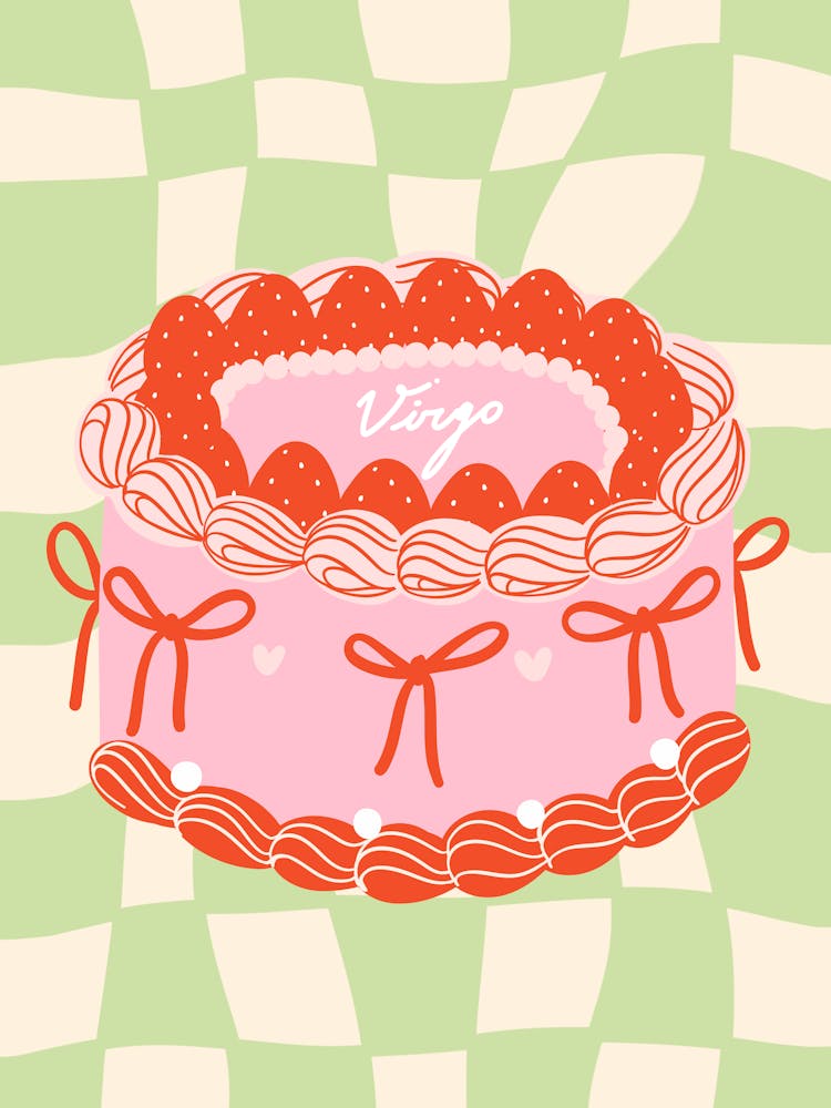 Virgo Coquette Cake