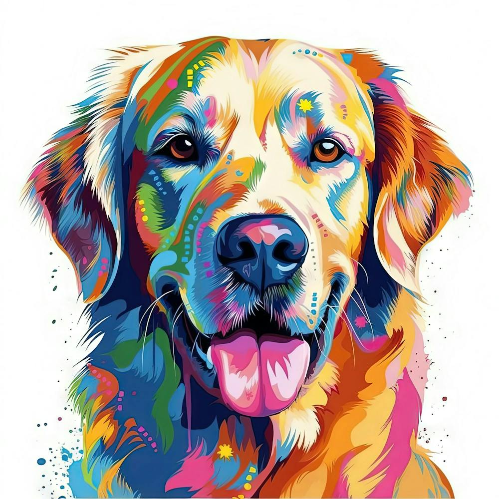 Golden Retriever Painting 11