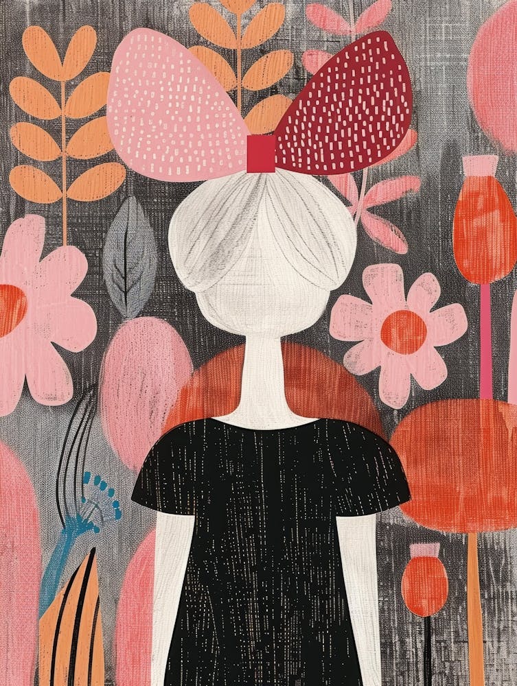 Girl With A Bow 2