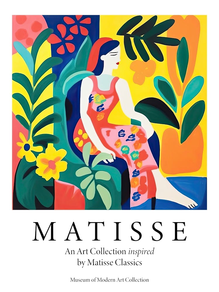 Spanish Woman, The Matisse Inspired Art Collection Poster
