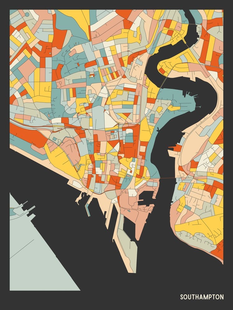 Southampton England Uk Map