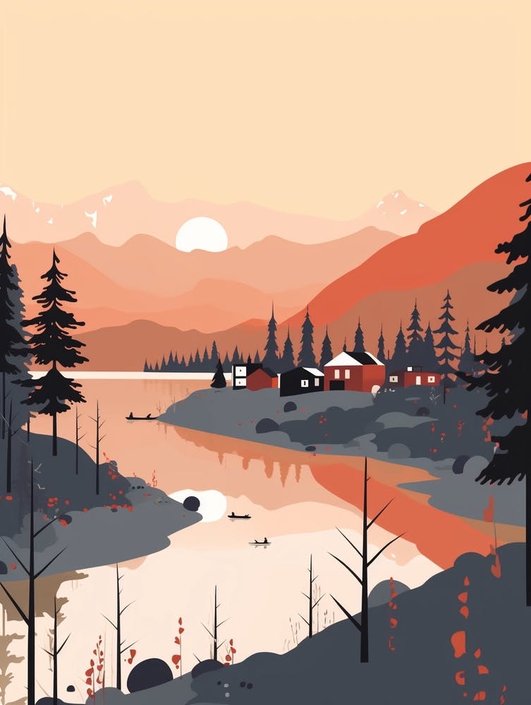 Norway 2 Travel Illustration