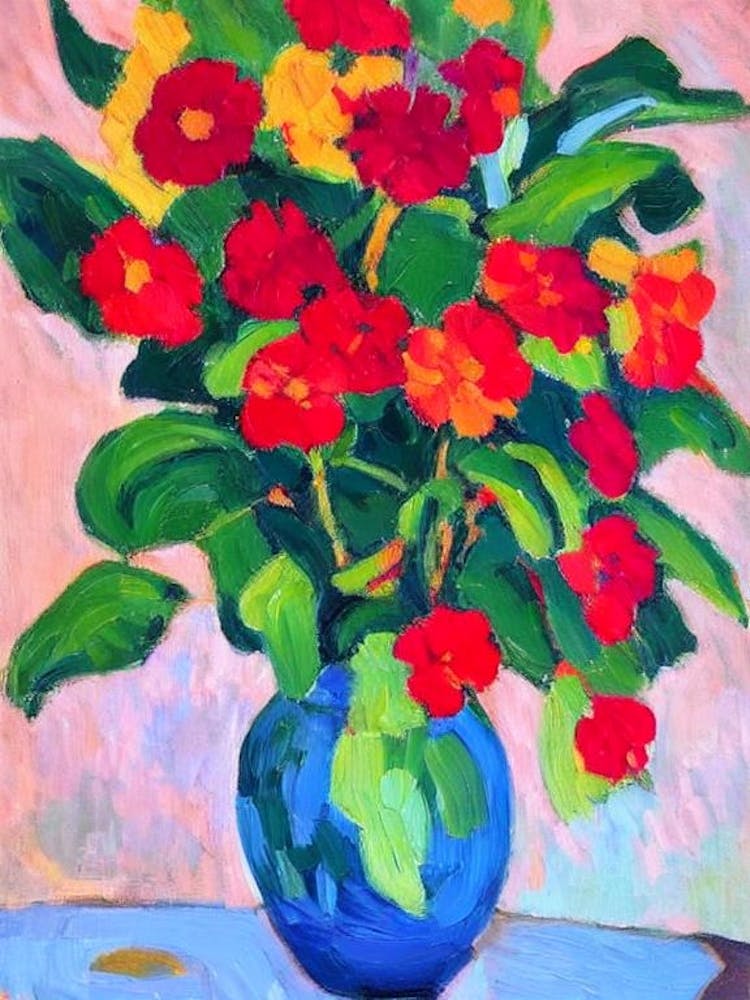 Jack In The Pulpit Floral Abstract Block Colour 1 Flower