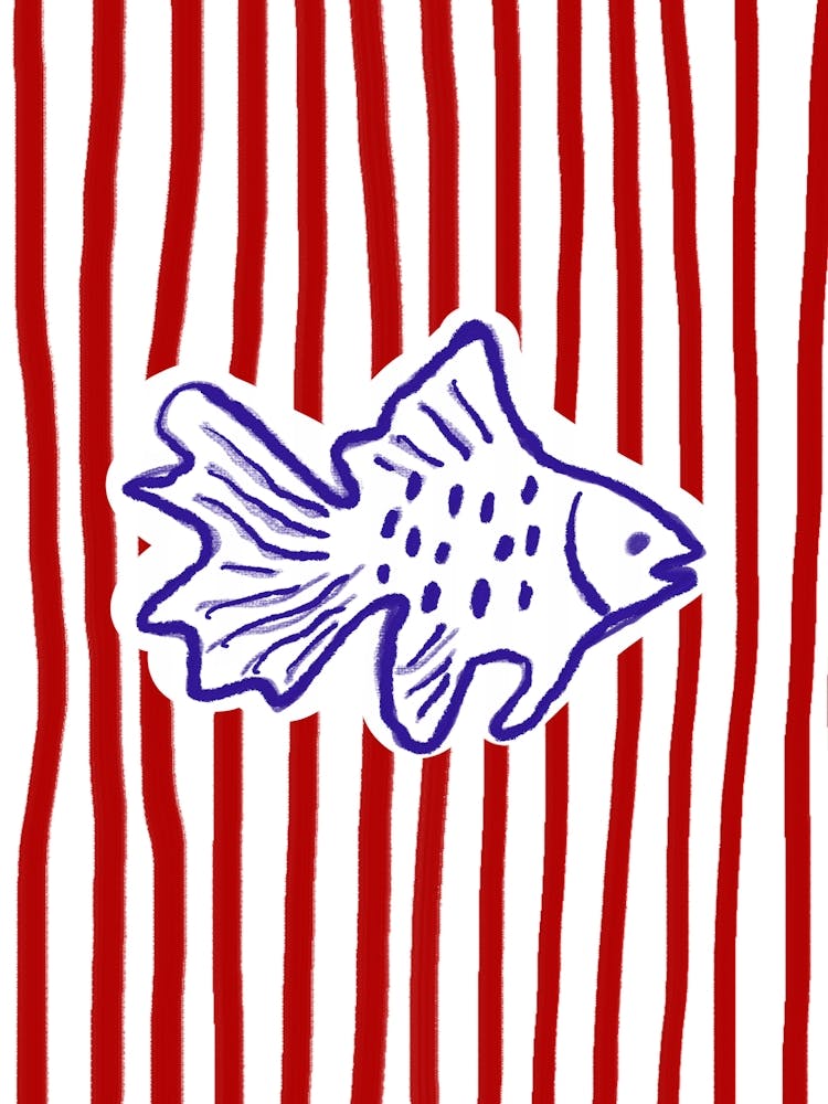 Fish On A Stripe