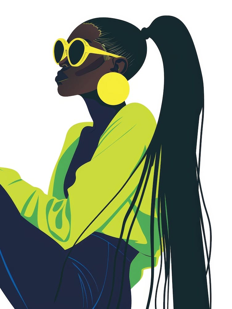 African Girl In Sunglasses 1