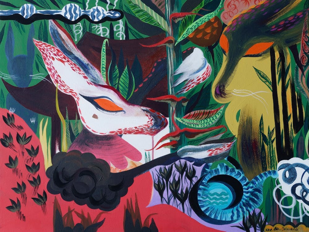 Bunnies with tea in the tropics