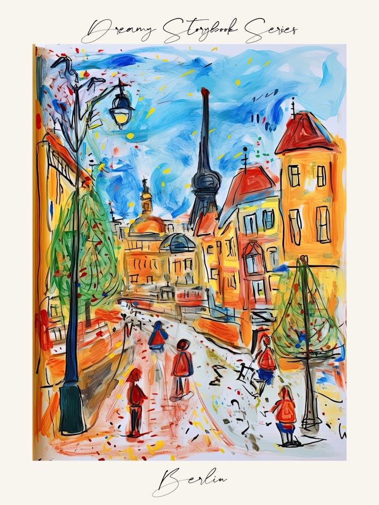 Poster Of Berlin, Dreamy Storybook Illustration 2