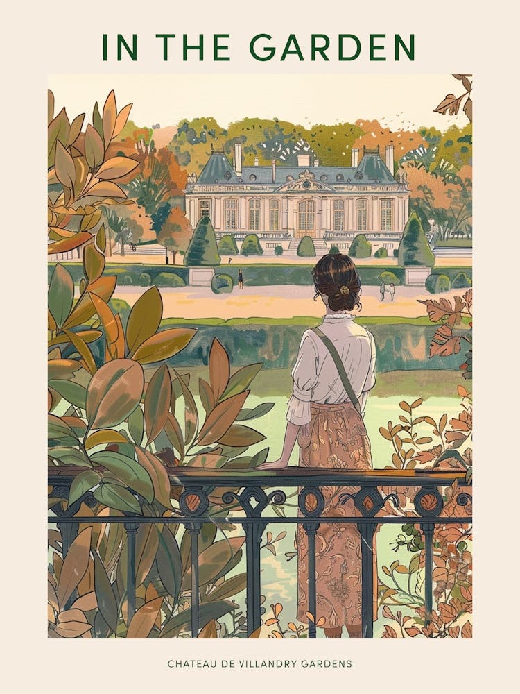 In The Garden Poster Chateau De Villandry Gardens France 1