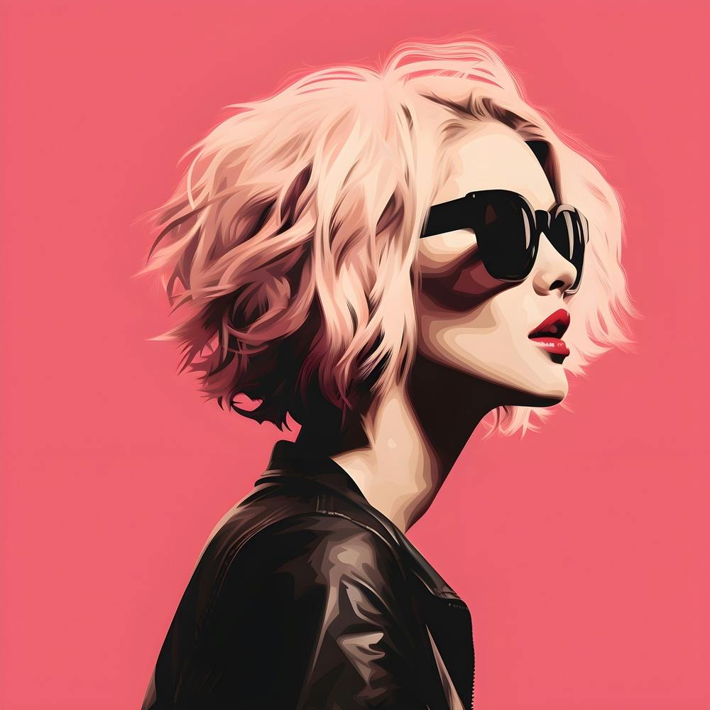 Punk Woman In Pink And Black 3