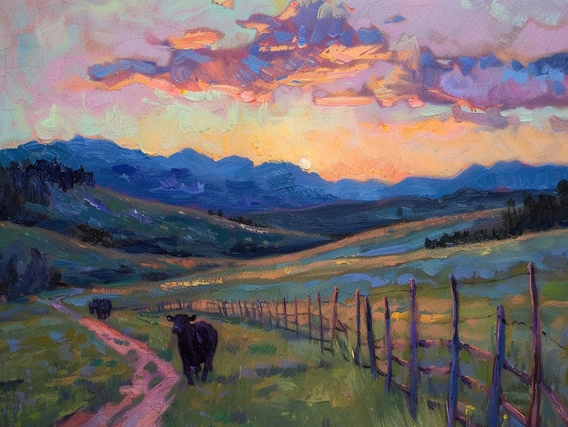 Western Sunset Landscapes Wyoming 3