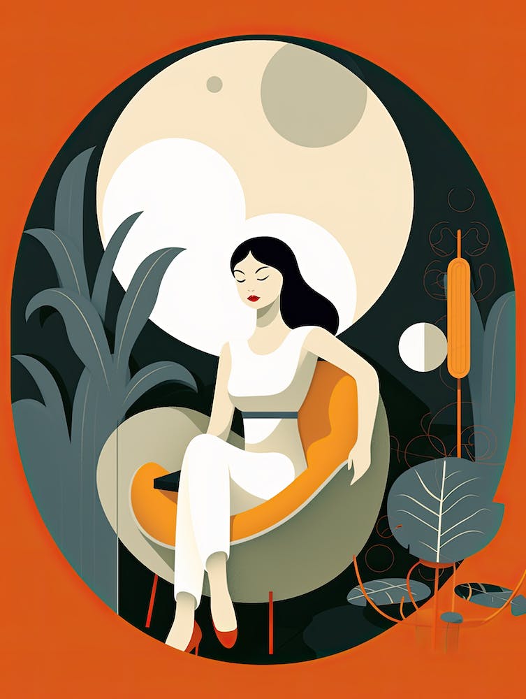 Abstract Harmony: Empowering Woman in Minimalism