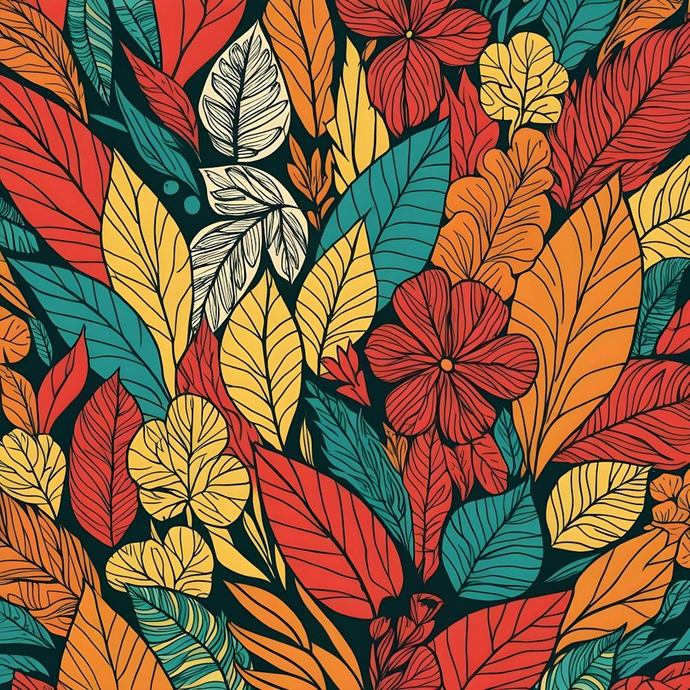 Phoenix Style And Type Vibrant Abstract Floral Illustration 1 (1)