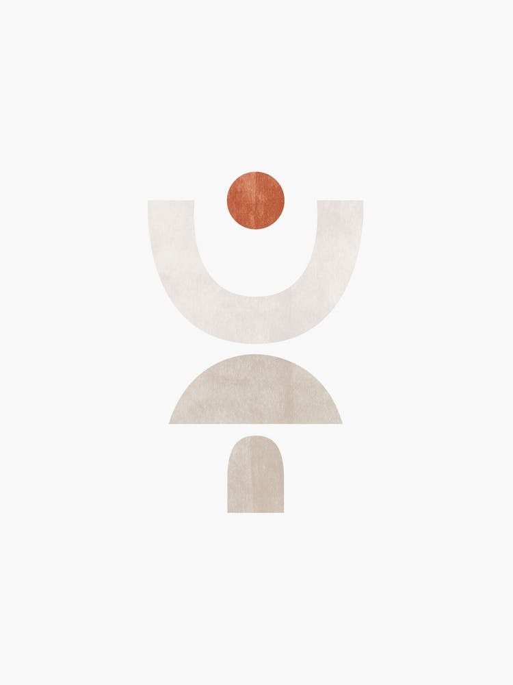 Minimalist Abstract Geometric Composition - Composition 1