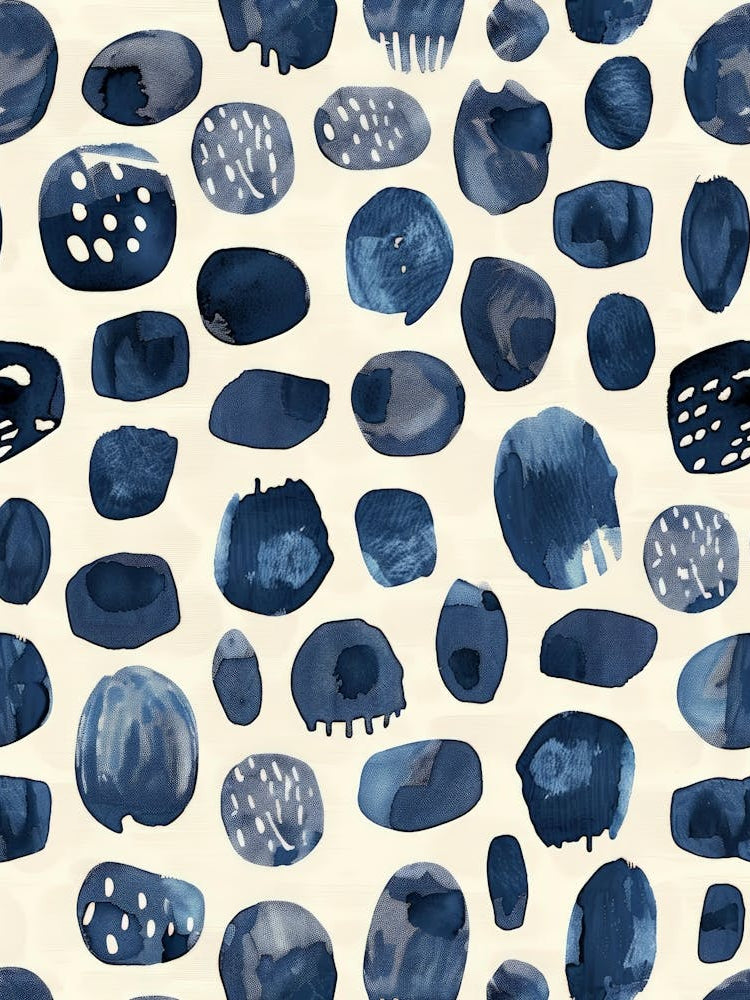 Blue And White Pattern