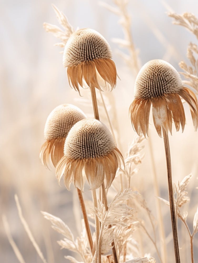 Boho Dried Flowers Coneflower 2