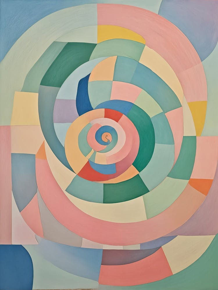 Spiral Pastel Rainbow no2