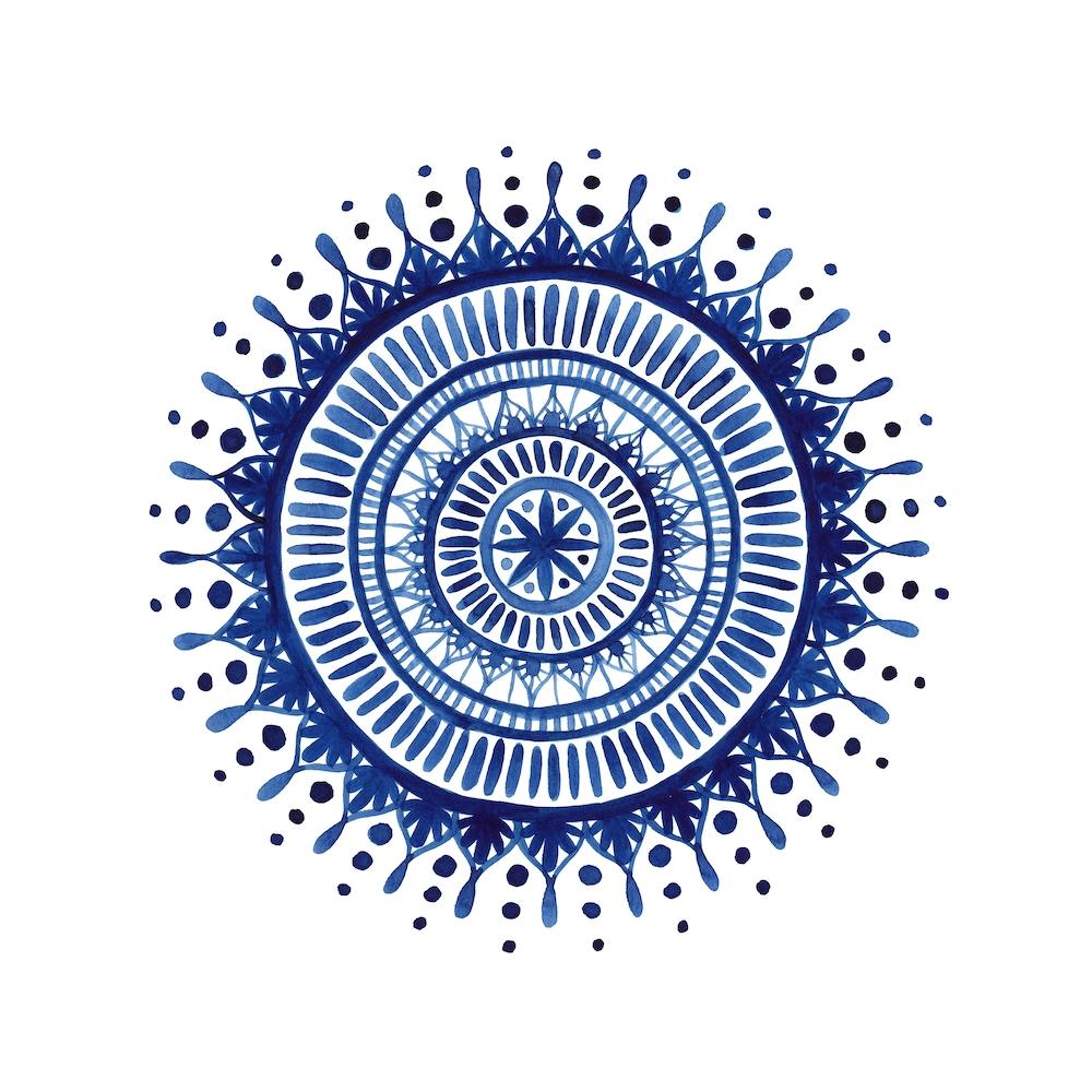 Indigo Mandala Square