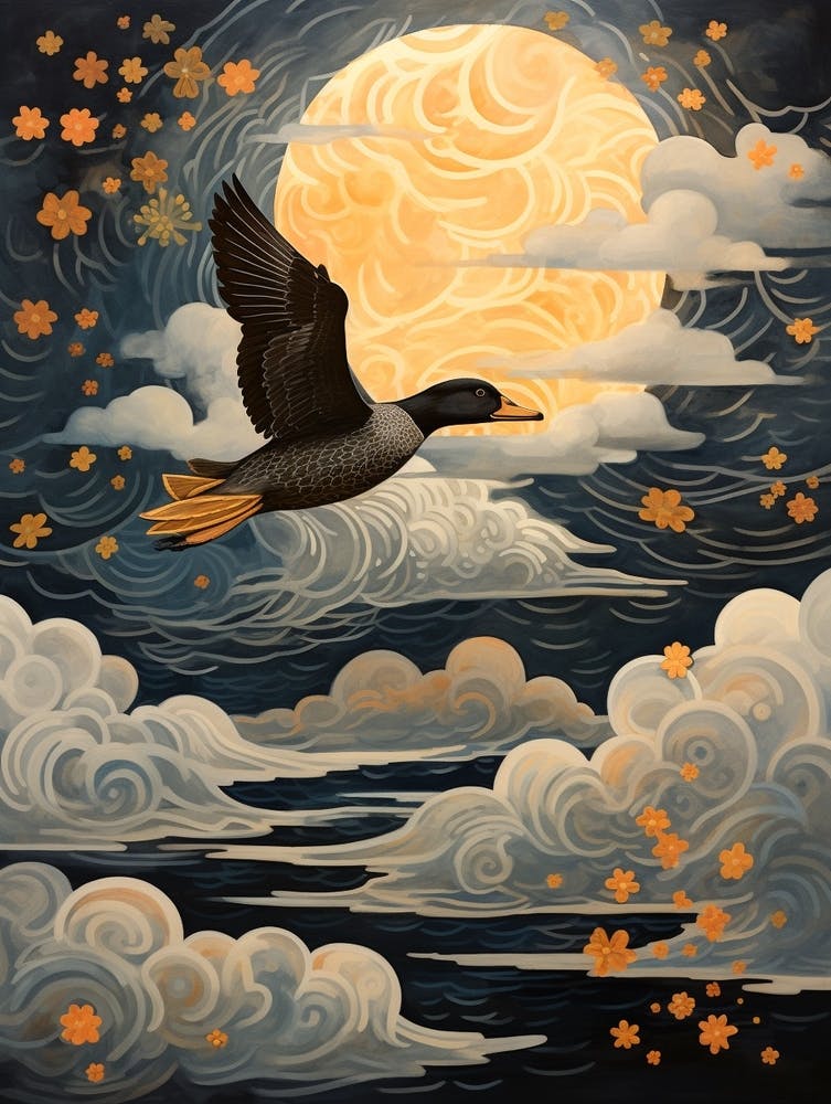 Duck 2 Gold Detail Painting