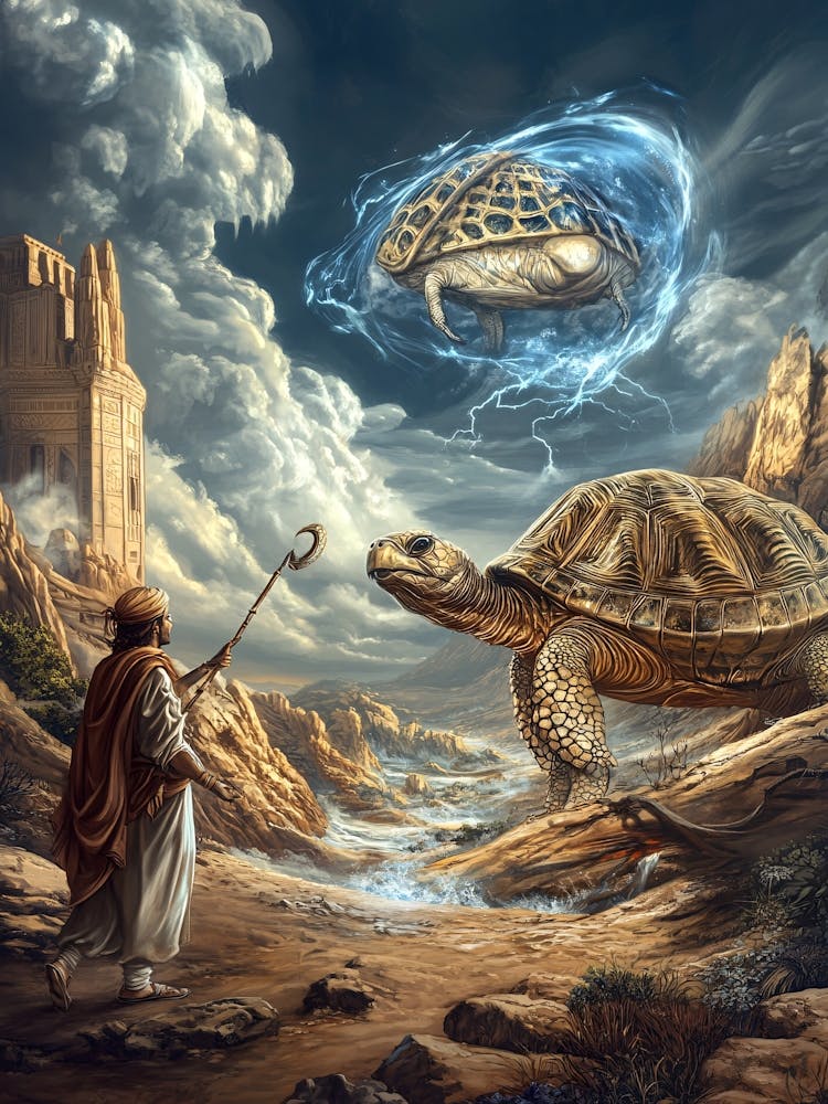 Man And A Turtle Galaxy