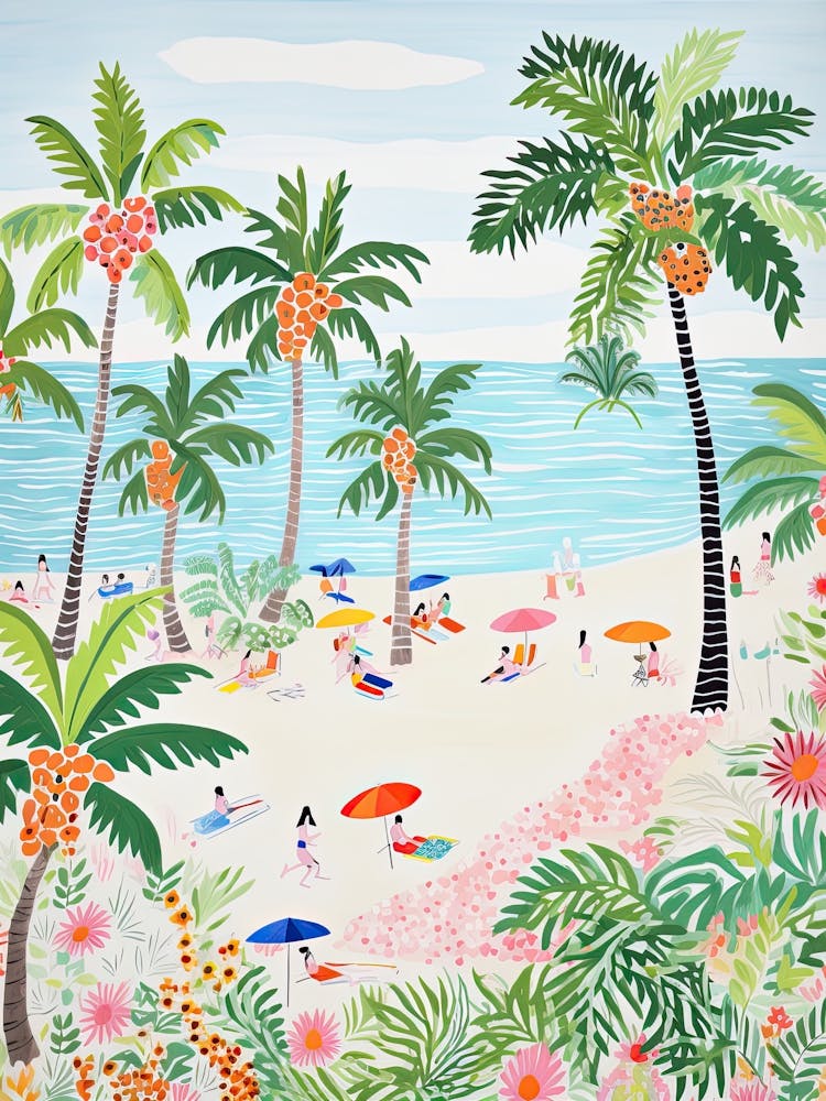 Seminyak Beach, Bali, Indonesia, Matisse And Rousseau Style 2