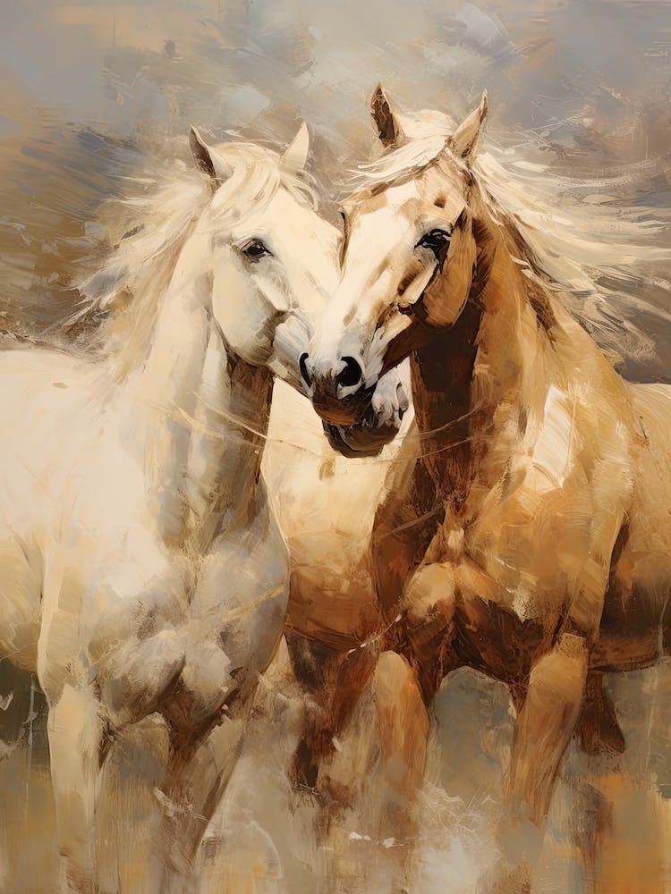 Horses Painting In Mendoza, Argentina 2