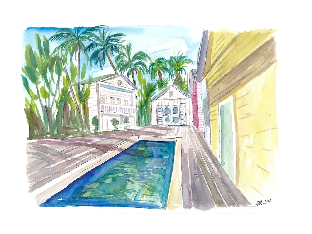 Yellow Conch Dreams With Pool